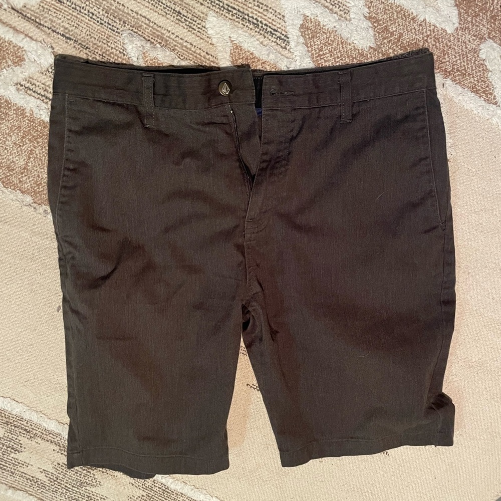 Lightly worn men’s dark grey Volcom shorts